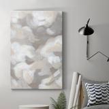 Orren Ellis Abstract Cumulus I Premium Gallery Wrapped Canvas - Ready To Hang Canvas, Solid Wood in Black/Blue/Green | 12 H x 8 W x 1 D in | Wayfair