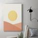 Corrigan Studio® Simple Boho Sun I Premium Gallery Wrapped Canvas - Ready To Hang Canvas, in Red/White/Yellow | 27 H x 18 W x 1 D in | Wayfair