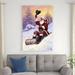 The Holiday Aisle® Here Comes Santa by Jack Sorenson - Wrapped Canvas Painting Metal | 48 H x 32 W x 1.25 D in | Wayfair