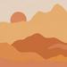 Corrigan Studio® Mountainous II Orange Canvas, Terracotta | 12 H x 12 W x 1.25 D in | Wayfair 9B0EBFE6F9EA48ADAB115286D9897930