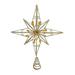 The Holiday Aisle® 16" Gold Star Tree Topper Plastic in Gray/Yellow | 15.5 H x 14 W x 1 D in | Wayfair F123F1900796425B8BEC884B4E2535D8