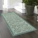 Blue/Green 24 x 0.44 in Area Rug - Charlton Home® Dreyfuss Light Spa/Turquoise/Ivory Rug Polyester | 24 W x 0.44 D in | Wayfair CHRL7655 43195749