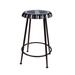 17 Stories Brextin 24" Counter Stool Metal in Black | 24 H x 17 W x 17 D in | Wayfair 39308E3CE622444182961FB6ABFA4A62