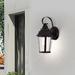 11.5" H 1-Bulb Outdoor Wall Light with Seeded Glass - 12*6*7