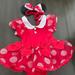 Disney Costumes | Baby Girl Minnie Mouse Costume. | Color: Red | Size: 6-9 Months