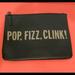 Kate Spade Bags | Kate Spade Black “Pop, Fizz, Clink!” Zippered Clutch | Color: Black | Size: 10x7 Inches