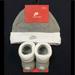 Nike Accessories | Nike Hat & Crib Booties Socks 2 Pc Set Sz 0/6 Mo Infant Baby Boy Grey White New | Color: Gray/White | Size: 0-6 Month