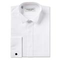 Rael Brook Classic Fit White Full Front Pleat Wing Collar Dress Shirt