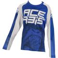 Acerbis MX J-Windy 2 Maillot de motocross pour enfants, blanc-bleu, taille XL pour Des gamins