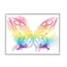 Stupell Industries Queen Butterfly Wings Kid's Rainbow Ombre Pattern Wall Plaque Art By Daphne Polselli Canvas | 24 H x 30 W x 1.5 D in | Wayfair