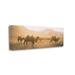 Stupell Industries Camels Marching Desert Animals Canyon Landscape Oversized White Framed Giclee Texturized Art By Aledanda Canvas in Brown | Wayfair
