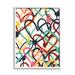 Stupell Industries Graffiti Rainbow Hearts Layered Love Shape Collage Super Oversized Stretched Canvas Wall Art By June Erica Vess Canvas | Wayfair