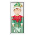 Stupell Industries Tis The Season Christmas Elf Bell Hat XXL Stretched Canvas Wall Art By Lanie Loreth Canvas in Green | Wayfair af-379_wfr_13x30