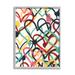 Stupell Industries Graffiti Rainbow Hearts Layered Love Shape Collage Super Oversized Stretched Canvas Wall Art By June Erica Vess Canvas | Wayfair