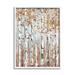 Stupell Industries Autumn Birch Tree Foliage Rustic Forest Landscape Oversized White Framed Giclee Texturized Art By Sally Swatland Canvas | Wayfair