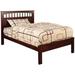 Red Barrel Studio® Wooden Twin Bed w/ Airy Headboard In Oak Wood in Brown | 45 H x 43.5 W x 80 D in | Wayfair 25330678170E4944970345501953864B