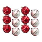 The Holiday Aisle® 2 Piece Solid Ball Ornament Set Plastic in Red/White | 3 H x 3 W x 3 D in | Wayfair 661AFC86CB254D03BCFB1DEFEF6FD957
