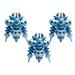 The Holiday Aisle® 2 Piece Solid Ball Ornament Set Plastic in Blue/White | 6 H x 2.5 W x 2.5 D in | Wayfair 049461706E224F1A9353523C9ABE7A18