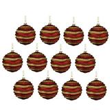 The Holiday Aisle® 2 Piece Solid Ball Ornament Set Plastic in Red/Yellow | 3 H x 3 W x 3 D in | Wayfair 5E19B6EB7E66435288EDD0905207113E