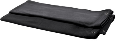 Stairville Bühnenvorhang 9 x 6m schwarz