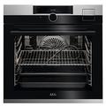 AEG BSE99823BM Dampfbackofen / Serie 9000 mit SteamPro / WiFi-Vernetzung / Dampfreinigung / Kerntemperatursensor / TFT-Farbdisplay / Grill / Kindersicherung / A++ / Edelstahl mit Antifingerprint