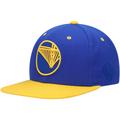 "Men's Mitchell & Ness Royal/Gold Golden State Warriors Upside Down Snapback Hat"