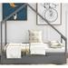 Isabelle & Max™ Viktor Capony Standard Bed w/ Trundle Wood in Gray | 73 H x 74.4 W x 56.1 D in | Wayfair 5AE034B8E25449F7979559DE5AE8BA24
