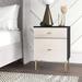 Ivy Bronx Linaris 2 - Drawer Nightstand Wood in Red/White/Black | 24 H x 18 W x 15.75 D in | Wayfair A1D819F88D5F48DD81CAA28BAE182EB1