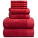 AllModern Doncia 8 Piece Towel Set Terry Cloth/100% Cotton in Red/Brown | 30 W in | Wayfair 33E585B8192A4D58AD45F46B8D9E7E55