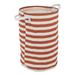 Rosecliff Heights Stripe Artichoke Laundry Hamper Fabric in Red/Gray | 20 H x 13.5 W x 13.5 D in | Wayfair BDE6E7FC1D4B4D59BCBCFD9ED947085A