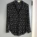 Anthropologie Tops | Cloth & Stone(Anthropology)Long Sleeve Button Down Shirt,Size S | Color: Black/White | Size: S