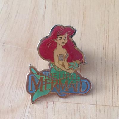 Disney Jewelry | Ariel Little Mermaid Lapel Pin | Color: Green/Red | Size: Os