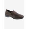 Women's Slide-In Flat by Ros Hommerson in Brown Leather (Size 9 M)