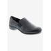 Women's Slide-In Flat by Ros Hommerson in Black Leather (Size 11 M)