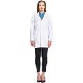 Icertag Lab Coat, Medical Coat, Doctor Coat for Women, White Coat for Ladies, Suitable for School Student Science Laboratory Nurse Cosplay Cotton Dress (Small)