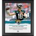 Trevor Lawrence Jacksonville Jaguars Framed 15" x 17" First NFL Win Collage