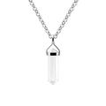 Franki Baker 925 Sterling Silver Crystal Gemstone Small Pendant Necklace. Pendant Length: 2.8cm Chain Length: 50cm