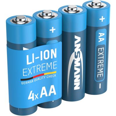 Ansmann - Extrem Lithium Batterie aa Mignon 1,5V, 4 Stück