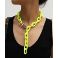 ChimJewelry-Collier jaune pour femme gros bijoux design populaire personnalité cadeaux pour