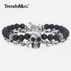 Bracelet à maillons en acier inoxydable JOSkull pour homme bracelet à breloques pour homme