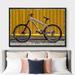 IDEA4WALL Mountain Bike On City Street - Floater Frame Painting on Canvas Canvas | 16 H x 24 W x 1.5 D in | Wayfair 8022271714488