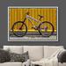 IDEA4WALL Mountain Bike On City Street - Floater Frame Painting on Canvas Canvas | 16 H x 24 W x 1.5 D in | Wayfair 8022271714525