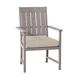 Summer Classics Croquet Patio Dining Armchair w/ Cushions in Gray | 37.75 H x 24.25 W x 25.5 D in | Wayfair 333024+C3106101N