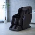 Synca Wellness Faux Leather Power Reclining Heated Massage Chair Faux Leather in Black | 45.25 H x 27.5 W x 57.5 D in | Wayfair SMR0041-08NA