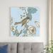 Red Barrel Studio® Toile Birds I by Emily Adams - Wrapped Canvas Painting Canvas in White | 36 H x 36 W x 1.25 D in | Wayfair