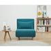 Convertible Chair - Mercury Row® Teen Clarissa Twin 81.28Cm Wide Convertible Chair Polyester in Blue | 31.89 H x 30.31 W x 35.43 D in | Wayfair