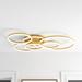 Willa Arlo™ Interiors Tarrance 5-Light 45.7" LED 3 Color Temperature Semi Flush Mount Ceiling Light Fixture, in Brown/White/Yellow | Wayfair