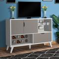 Corrigan Studio® Gothankar TV Stand for TVs up to 48" Wood in Brown | Wayfair 03824EE421E441A38ED15618F1852A44