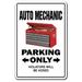 Trinx Araban Auto Mechanic Novelty Sign Metal | 7 H x 10 W x 0.1 D in | Wayfair 44FA6E8BDBE847B383A58D319370E369