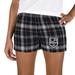 Women's Concepts Sport Black/Gray Los Angeles Kings Ultimate Flannel Shorts